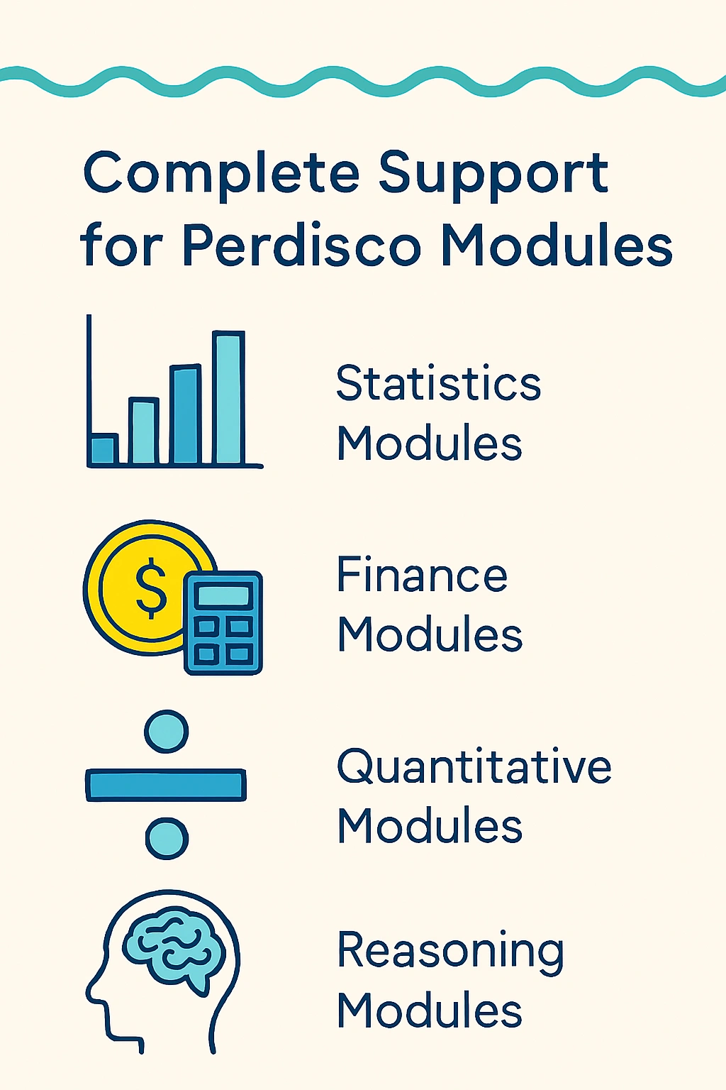  Can you help with Perdisco modules in statistics and finance too